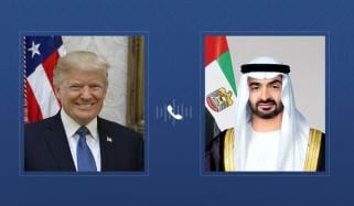 اماراتی صدر محمد بن زاید النہیان اور امریکی صدر کا ٹیلیفونک رابطہ