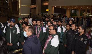 ورلڈ کپ کیلئے کوالیفائی کرنیوالی پاکستانی ہاکی ٹیم وطن پہنچ گئی
