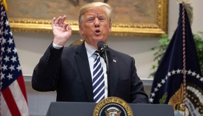 امریکی صدر ڈونلڈ ٹرمپ — فائل فوٹو