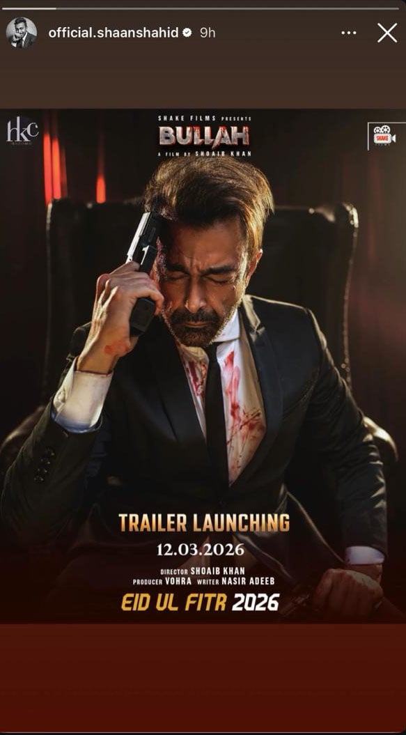 Shaan last appeared in 2022 action-thriller film Zarrar