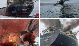 آبنائے ہرمز اور خلیج عمان میں 3 بحری جہازوں پر حملہ