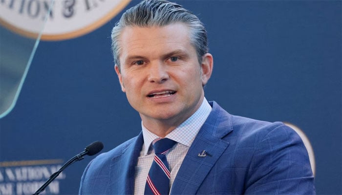 امریکی وزیر جنگ پیٹ ہیگ سیتھ(فائل فوٹو)۔