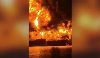 ٹینکر پر حملہ، عراق نے تیل کی بندرگاہیں بند کر دیں