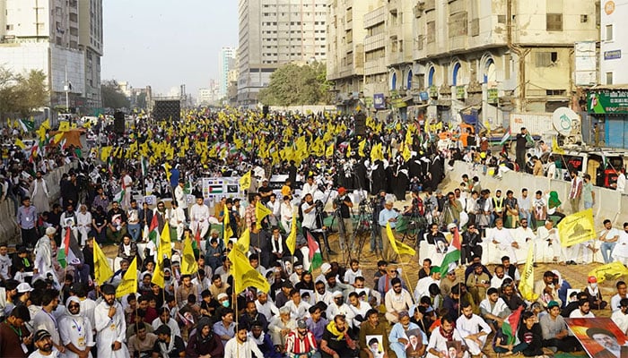 کراچی میں تحریک آزادی القدس پاکستان کے تحت مرکزی یوم القدس ریلی نکالی گئی