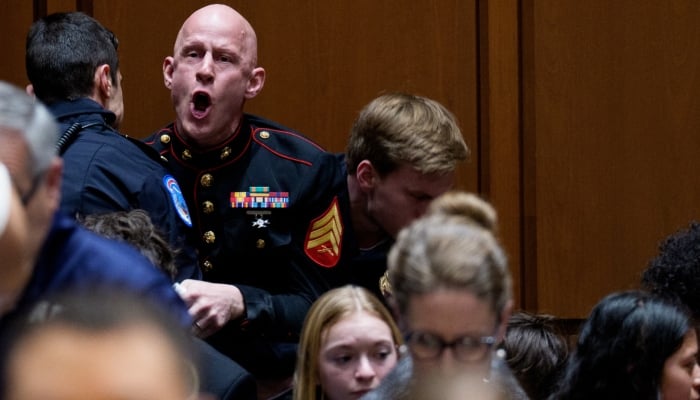 Brian McGinnis reacts to his arrest, blasts Senate hearing room as dystopian