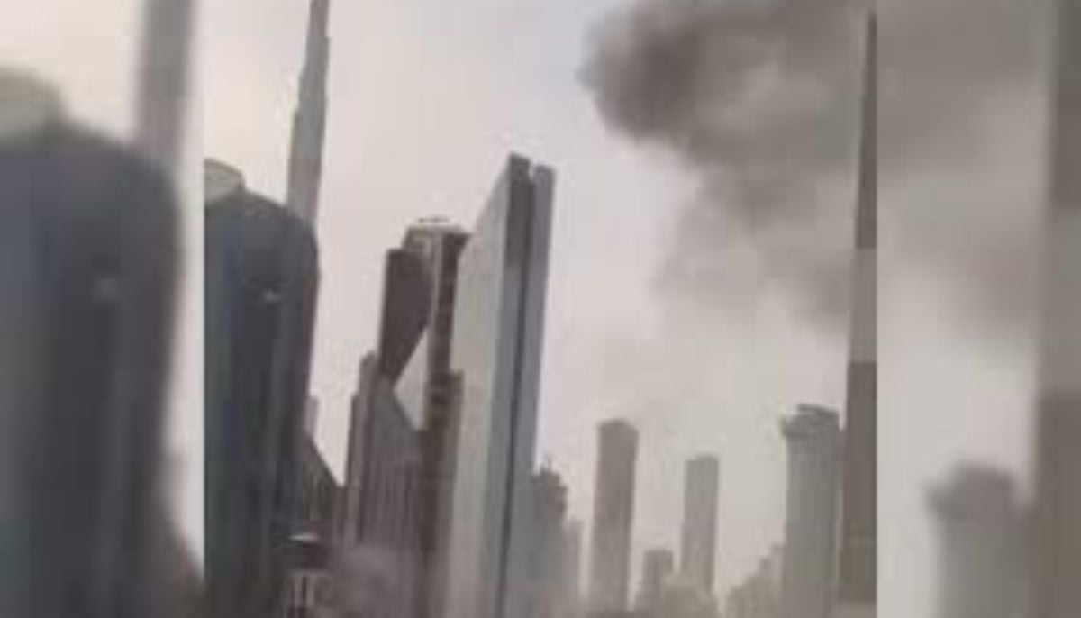 Dubai International Financial Centre explosion near Burj Khalifa amid regional war