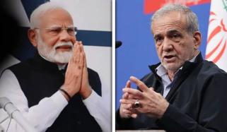 بھارتی وزیرِ اعظم مودی اور ایرانی صدر مسعود پزشکیان کے درمیان رابطہ