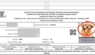 بھارت: ایڈمٹ کارڈ پر امیدوار کے بجائے کتے کی تصویر چھاپ دی