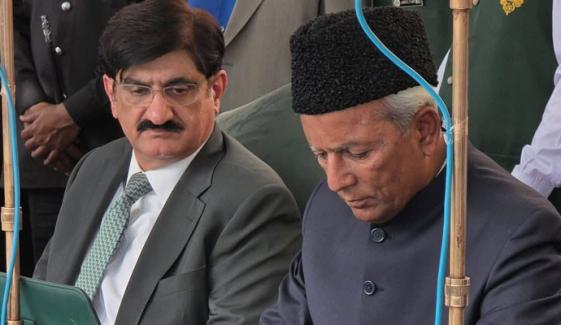 گورنر نہال ہاشمی سے وزیراعلیٰ مراد علی شاہ کی ملاقات 