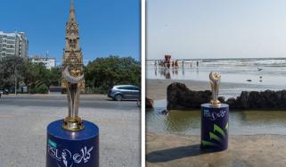 پی ایس ایل 11: ٹرافی حیدرآباد کے مختصر دورے کے بعد کراچی لائی گئی