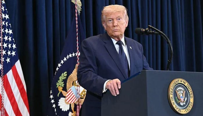 امریکی صدر ڈونلڈ ٹرمپ----فائل فاٹو