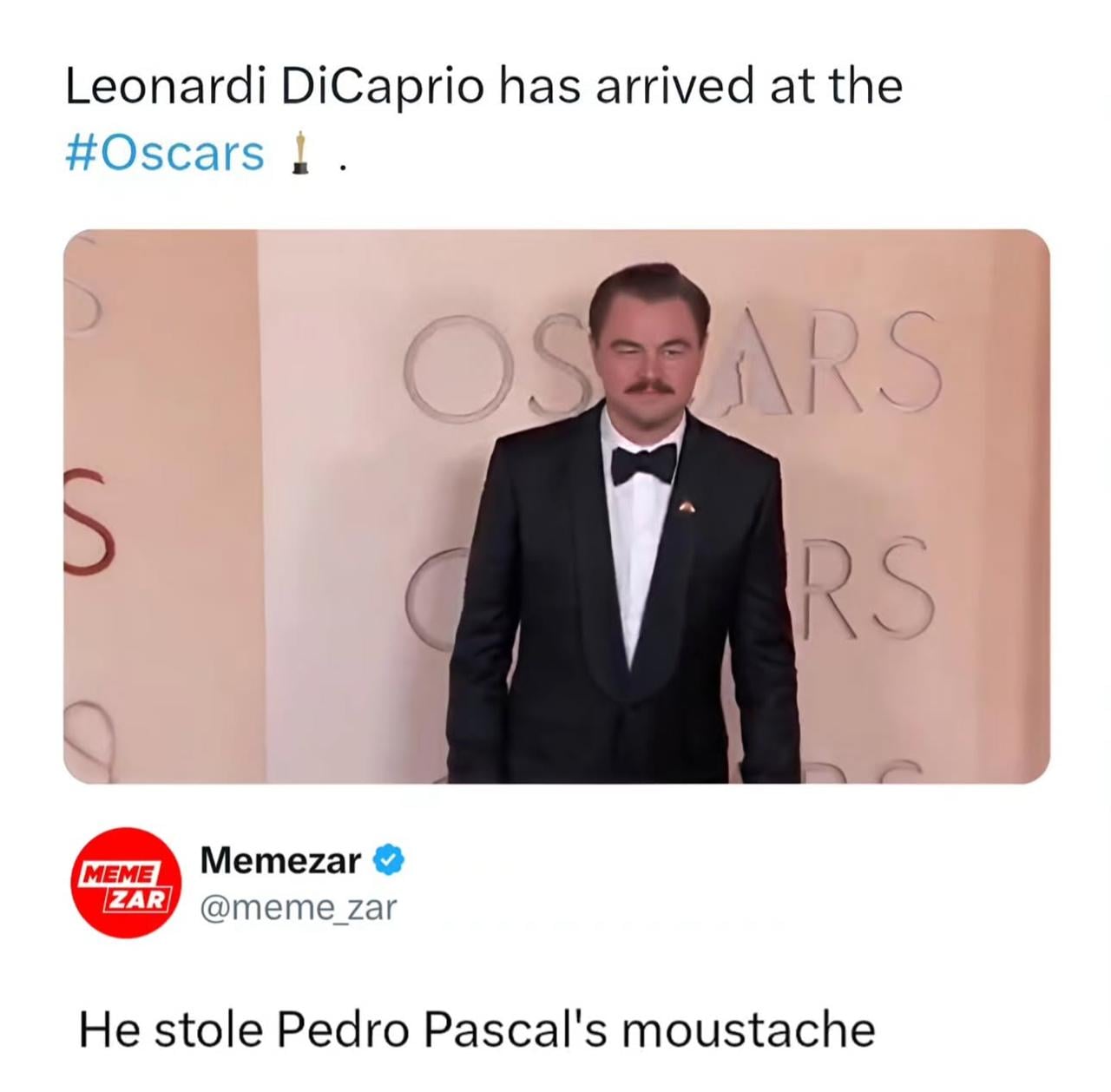 Leonardo DiCaprio Vs Pedro Pascal: Hollywood stars Oscars looks spark mustache memes