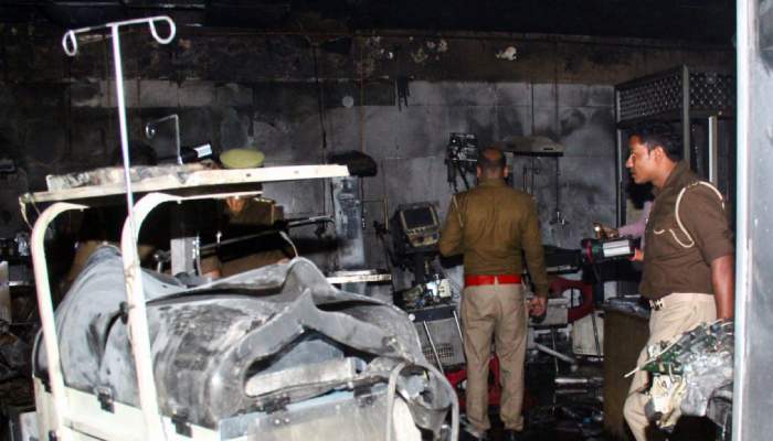 India hospital fire: Intensive care unit blaze at Cuttack hospital kills 10