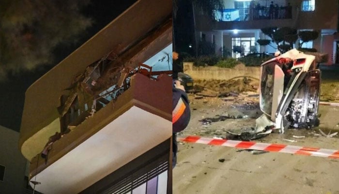 ایران کا اسرائیل پر شدید حملہ، متعدد گاڑیاں تباہ، کئی مقامات پر آگ