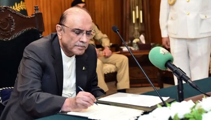 صدرِ مملکت آصف علی زرداری— فائل فوٹو