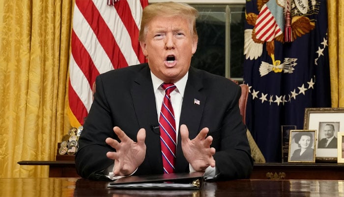 امریکی صدر ڈونلڈ ٹرمپ— فائل فوٹو