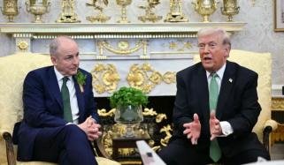 آئرش وزیراعظم کا ٹرمپ کو یو این اور بین الاقوامی اصولوں کے احترام کا مشورہ