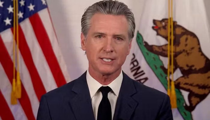 کیلیفورنیا کے گورنر گیوون نیوسم(فائل فوٹو)۔