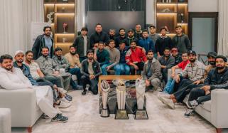 لاہور قلندرز کے کپتان شاہین آفریدی کا اسلام آباد میں اپنی رہائشگاہ پر افطار ڈنر