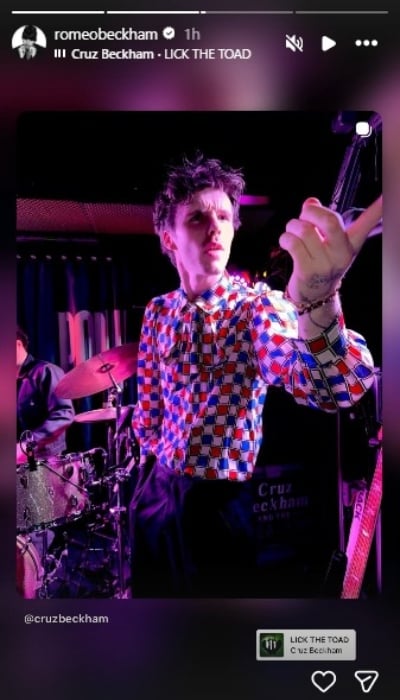 P.C.: Romeo Beckham/Instagram Stories
