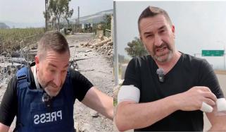 لائیو رپورٹنگ کے دوران صحافی پر اسرائیلی میزائل حملے کی ویڈیو سامنے آگئی