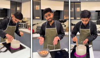 عید کے موقع پر بابر اعظم کُک بن گئے