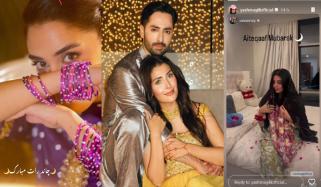 چاند رات پر شوبز شخصیات کا منفرد انداز سوشل میڈیا پر وائرل