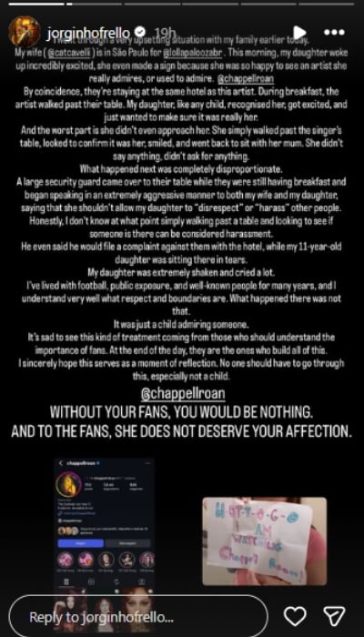 P.C.: Jorginho/Instagram Stories