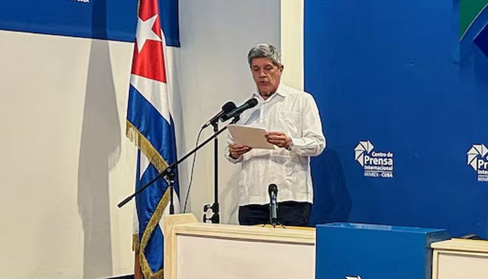 کیوبا کے نائب وزیر خارجہ کارلوس فرنانڈیز دے کوسیو — تصویر بشکریہ عالمی میڈیا