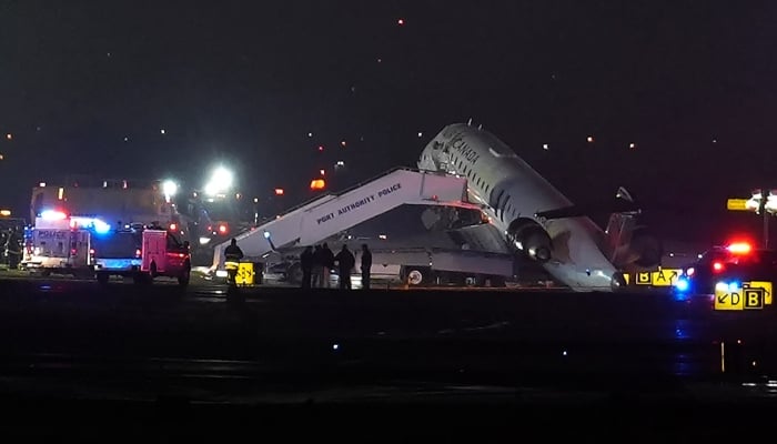 Two dead after Air Canada plane collides with ground vehicle at LaGuardia Airport