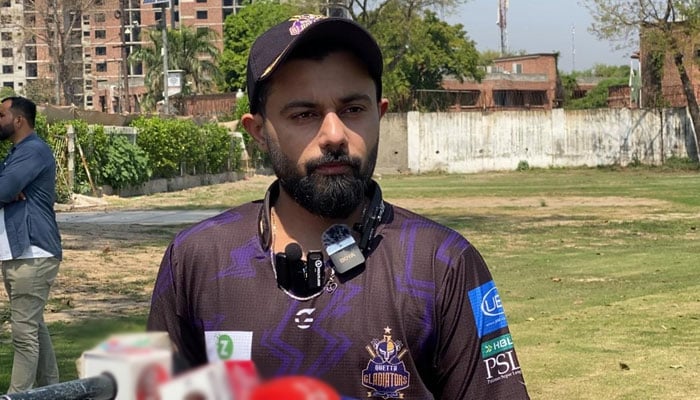 کپتان کوئٹہ گلیڈی ایٹرز سعود شکیل — جنگ فوٹو