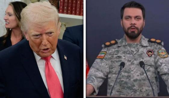 ایرانی فوج نے ٹرمپ کا ایران کیساتھ بات چیت جاری ہونے کا دعویٰ مسترد کردیا