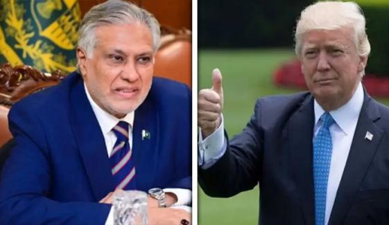 ٹرمپ نے اسحاق ڈار کی پوسٹ شیئر کردی