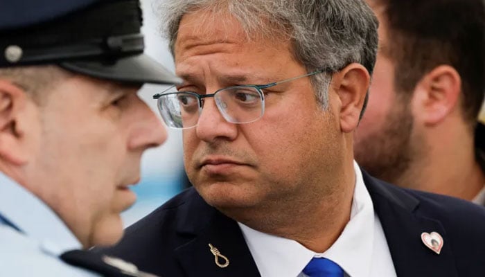 اسرائیلی وزیرِ قومی سلامتی اتمار بین گویر نے سزائے موت کے قوانین میں توسیع پر زور دیا ہے—تصویر بشکریہ غیر ملکی میڈیا