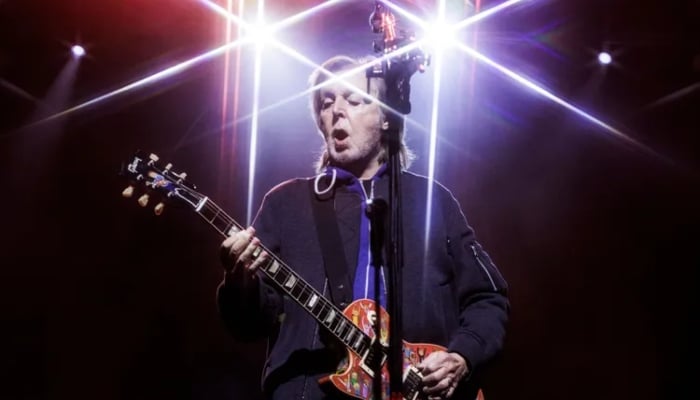 Paul McCartney recounts Beatles’ first U.S. trip while performing classics in L.A.