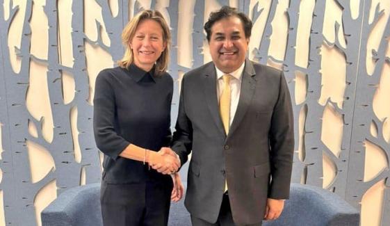 پاکستانی سفیر رحیم حیات کی یورپی یونین کی نمائندہ خصوصی برائے انسانی حقوق سے ملاقات