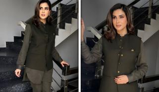 فضا علی کی شوہر کے کپڑوں میں تصاویر وائرل، صارفین کے دلچسپ تبصرے