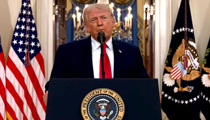 امریکی صدر ڈونلڈ ٹرمپ— فائل فوٹو