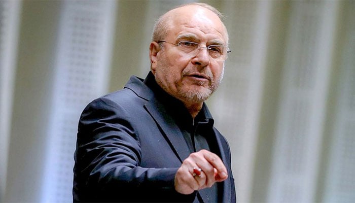 ایرانی پارلیمنٹ کے اسپیکر محمد باقر قالیباف(تصویر سوشل میڈیا)۔