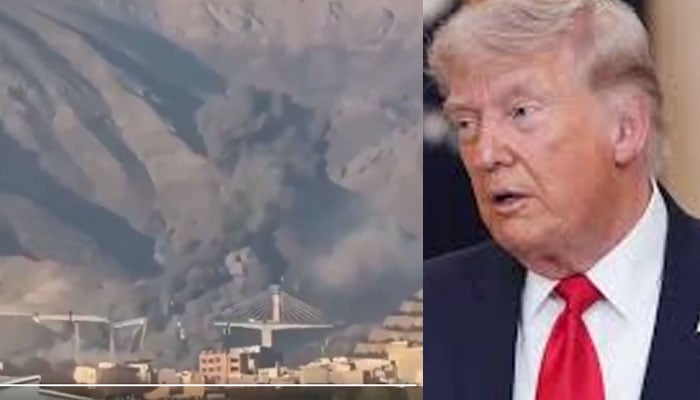 ٹرمپ نے ایران کے کرج پل کو تباہ کرنے کی ویڈیو شیئر کردی