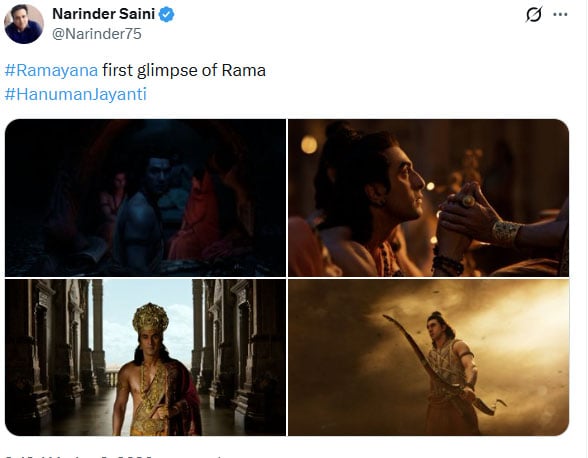 ‘Ramayana’ stars Ranbir Kapoor, Sai Pallavi and Yash