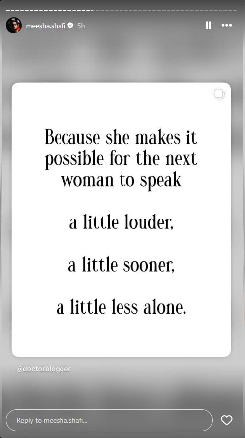 Meesha Shafi breaks silence after losing defamation case against Ali Zafar