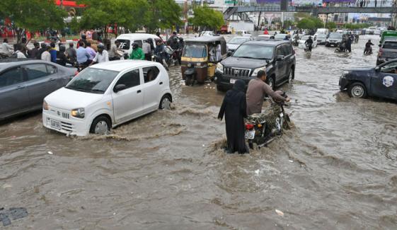 آج کراچی میں سب سے زیادہ بارش ناظم آباد میں 69.6 ملی میٹر ریکارڈ ہوئی