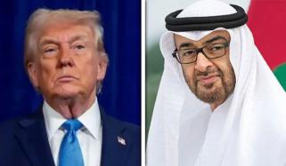 صدر یو اے ای شیخ محمد بن زاید اور امریکی صدر ڈونلڈ ٹرمپ کے درمیان ٹیلی فونک رابطہ