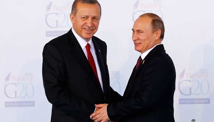 روسی و ترک صدر میں مشرق وسطیٰ صورتحال پر گفتگو