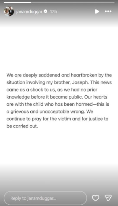 P.C. Jana Duggar/Instagram Stories