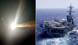 ایران کا یو ایس ایس ابراہام لنکن پر کروز میزائلوں سے حملہ
