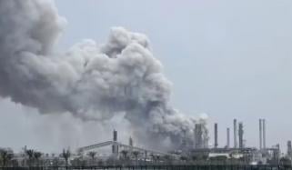 کویت میں آئل ریفائنری پر ڈرون حملہ، آگ بھڑک اٹھی