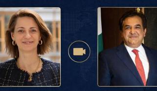 پاکستانی سفیر کی یورپین انوسٹمنٹ بینک کی ڈائریکٹر کے ساتھ آن لائن میٹنگ