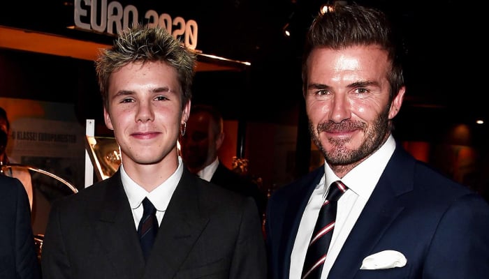 Cruz Beckham cheers on dad David ahead of Inter Miami’s historic stadium debut